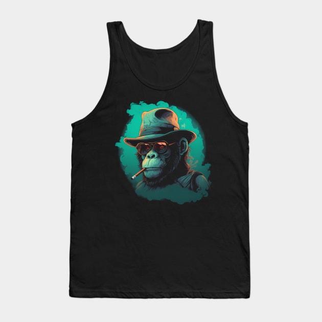 Smoking Ape Tank Top by DesignedbyWizards